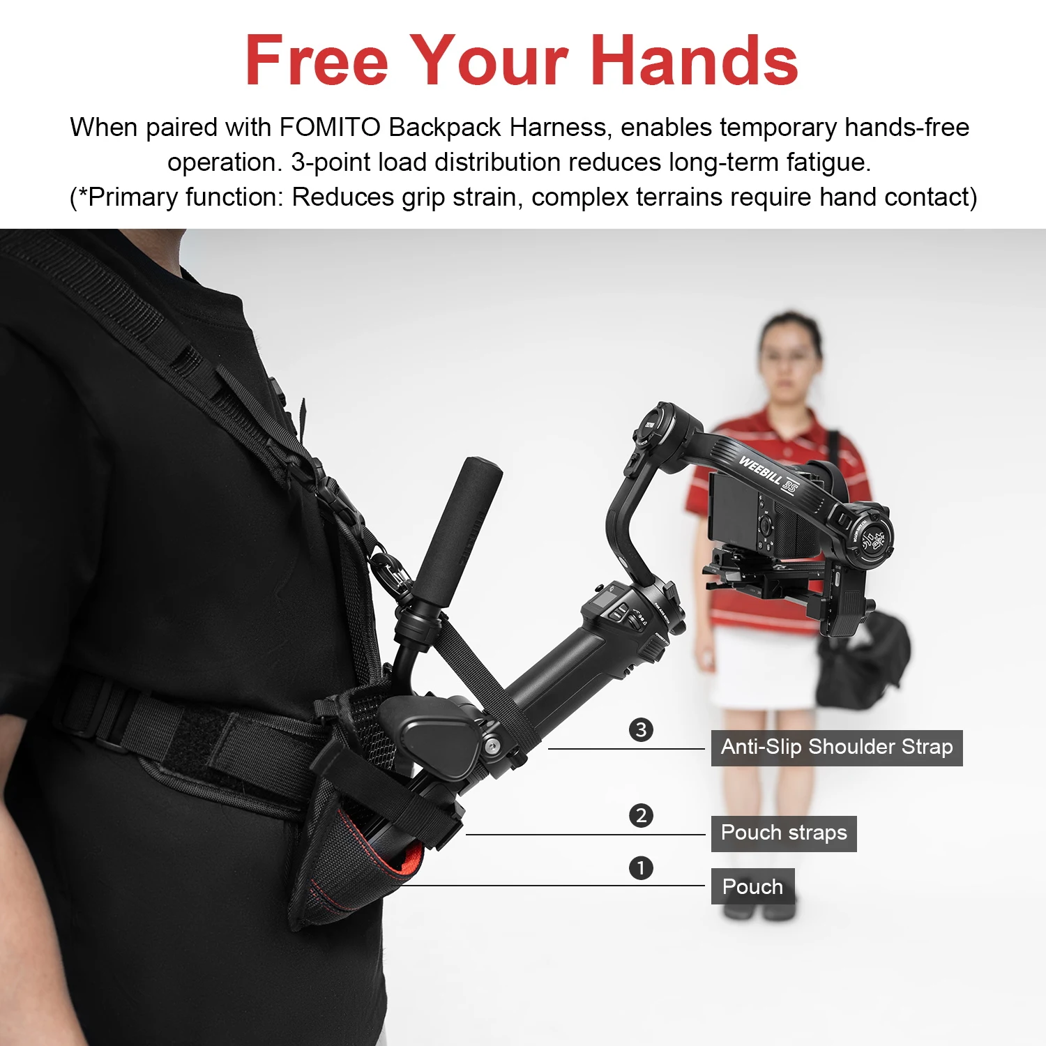 Harnais Support Stabilisateur FOMITO pour Caméra Gimbal