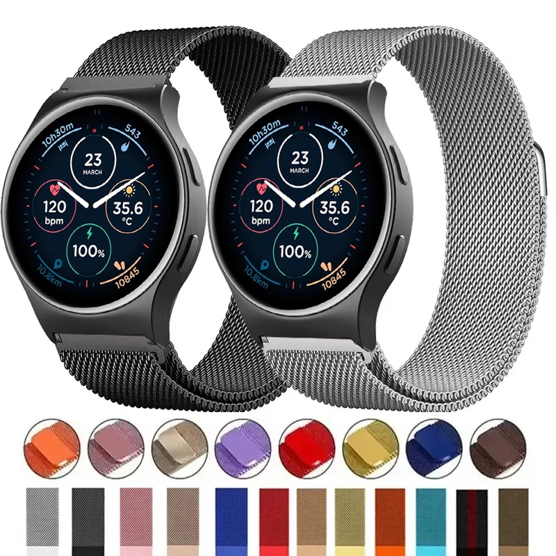 Elegant Milanese Loop Magnetic Metal Bracelet Strap - 20mm 22mm