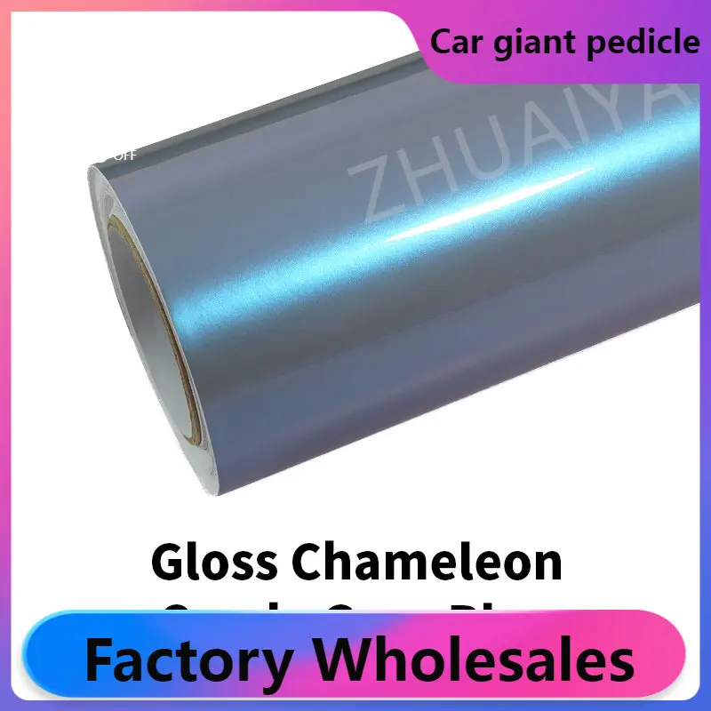 

Chameleon Candy Metallic Grey Blue Tiffany Vinyl Wrap film wrapping film bright 152*18m quality Warren Covering film car