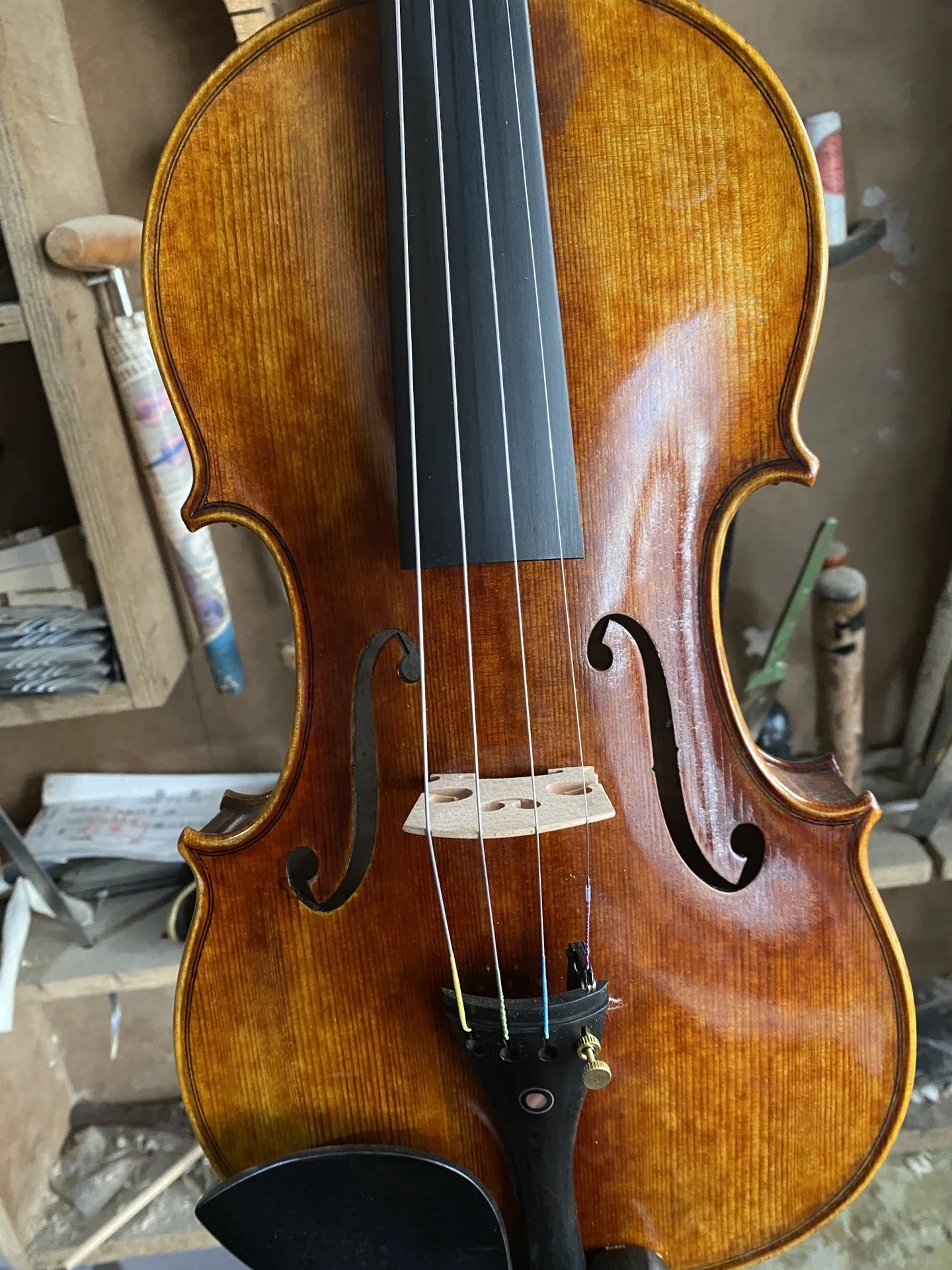 Guarneri 1743 Handmade Violin 4/4 Italian retro Oil Varnish Vinlino set professional musical instrument
