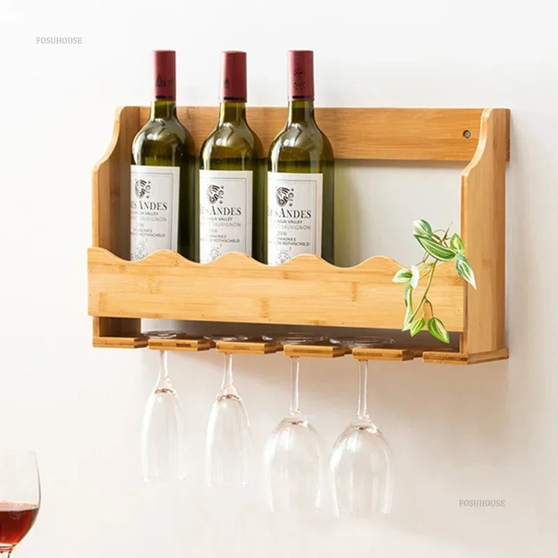 Nordic Small Wine Rack Household Wall-mounted Display Cabinet Minimalist Creative Restaurant Bar Wine Cabinet for Bar Furniture