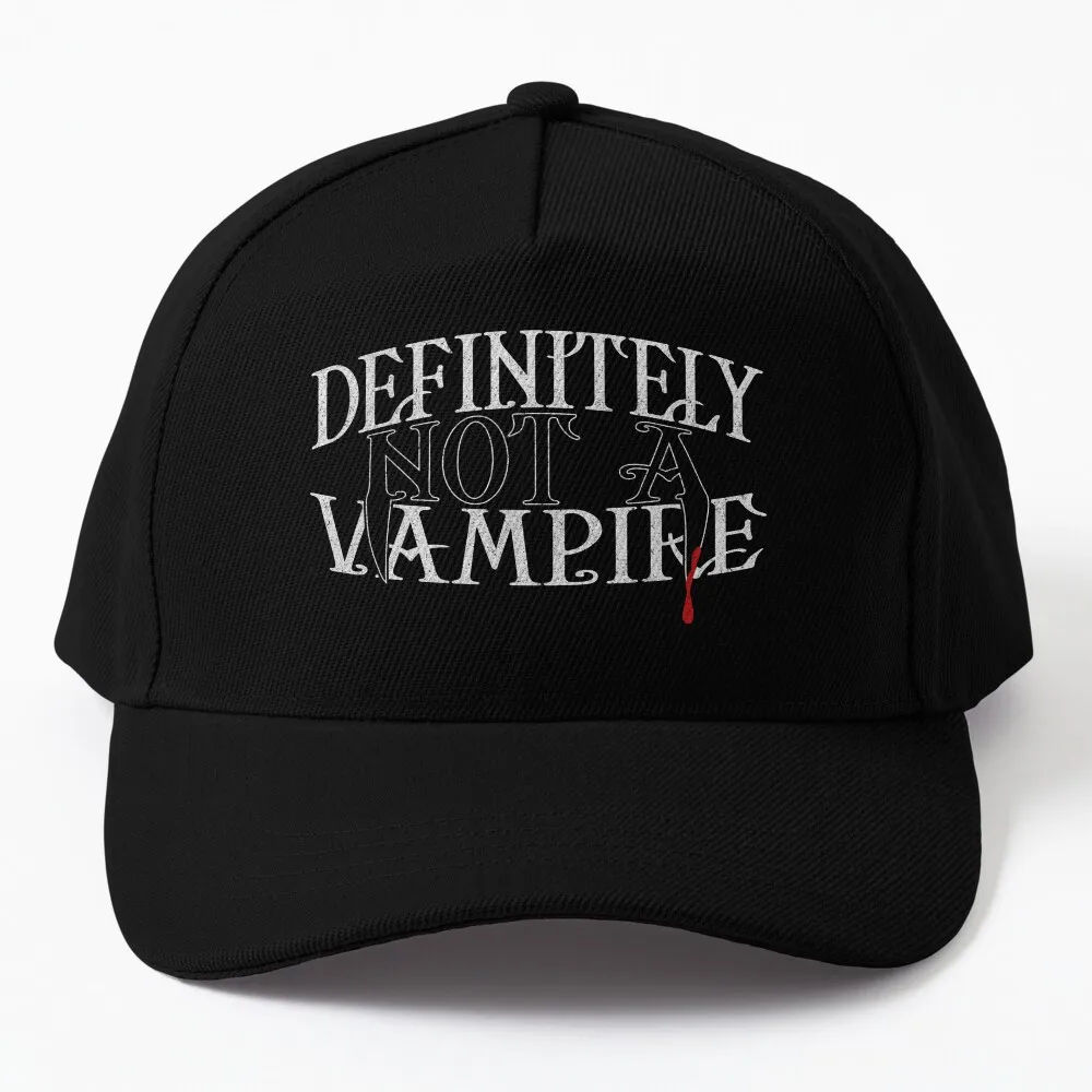 

DEFINITELY NOT A VAMPIRE Baseball Cap Mountaineering Trucker Hat Rave tea hats Hats For Women Men'S