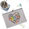 Spanish Print Cosmetic Bag Portable Zipper Pouches Large Capacity Travel Shower Makeup Bag Back To School Gift To Teacher 4