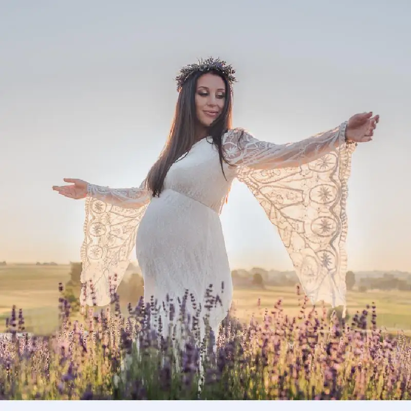 vestido-de-maternidad-de-encaje-bordado-para-mujeres-embarazadas-mangas-acampanadas-accesorios-de-fotografia-ropa-para-sesion-de-fotos-maxivestido