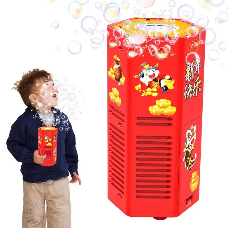 Firework Bubble Machine Automatic Bubble Blower with Lights and Sounds New Year Toy Outdoors Activity Easter Birthday Gifts 100w heat gun with 200pcs welding nails plastic welding machine 110 220v repair tool fast welder