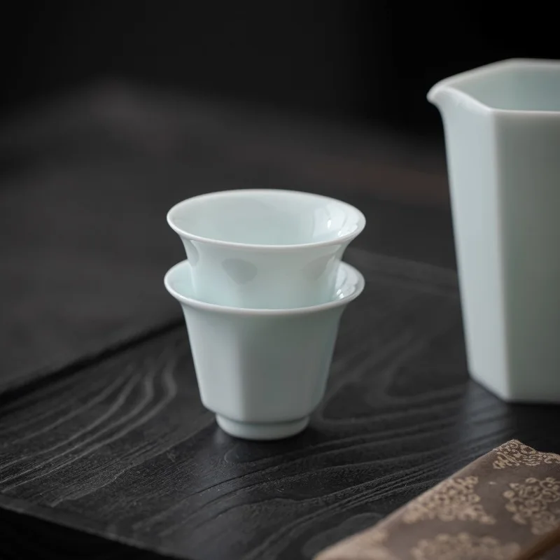 Description Picture 6 of itemKung Fu Tea Cup Green Ceramic Gaiwan Tea Bowl Tea Supplies jingdezhen Teapot Set Teaware