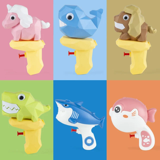 Baby Dinosaur Water Gun Toys For Kids Summer Beach Squirt Blaster Pistol Spray Bath Swim Game Toy For Children Shower Tool 5