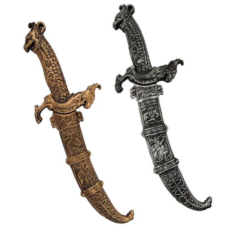Party Performance Weapon Props Plastic Egyptian Dagger Knife Sword Pirate Knife Skeleton Ghost Face Machete Halloween props