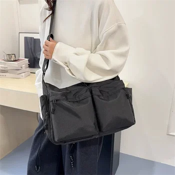 Borse a Tracolla Casual Multitasche per Donne, Borsa a Spalla in Nylon alla Moda, Grandi Borse da Donna, Borsa da Viaggio e Shopping Femminile