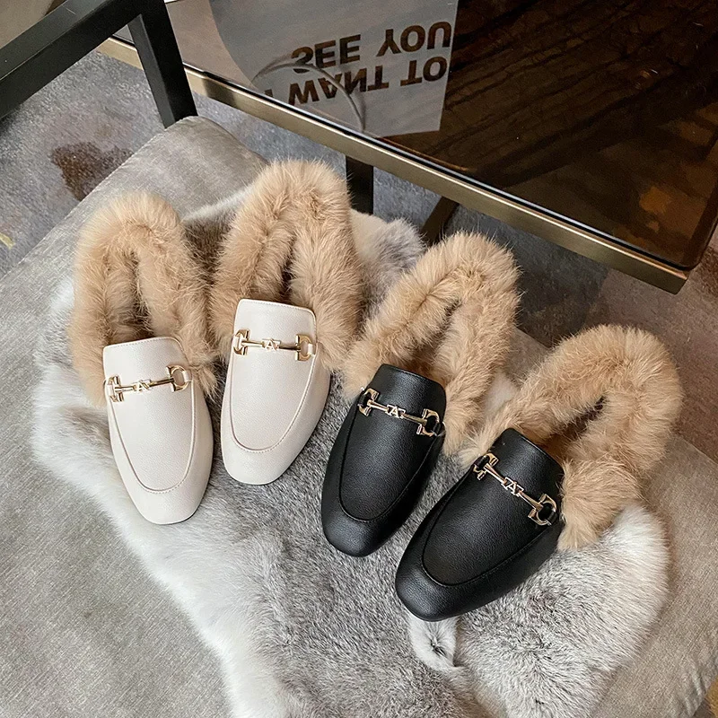 Mocassins Fourrure LAMO Pour Femme – Marron, Daim, Taille 8 – État Excellent