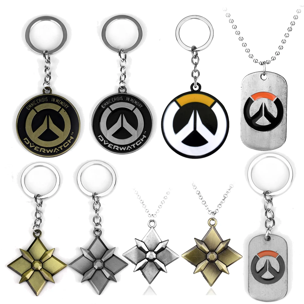 ホットゲームヴィンテージ O-Overwatch キーホルダーネックレス