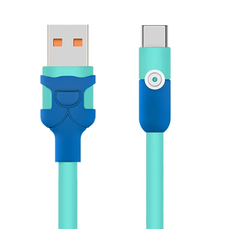 ตัวเลือกสินค้า สายชาร์จ USB-C ซิลิโคนนุ่ม 6A ชาร์จเร็ว Samsung Huawei Xiaomi
