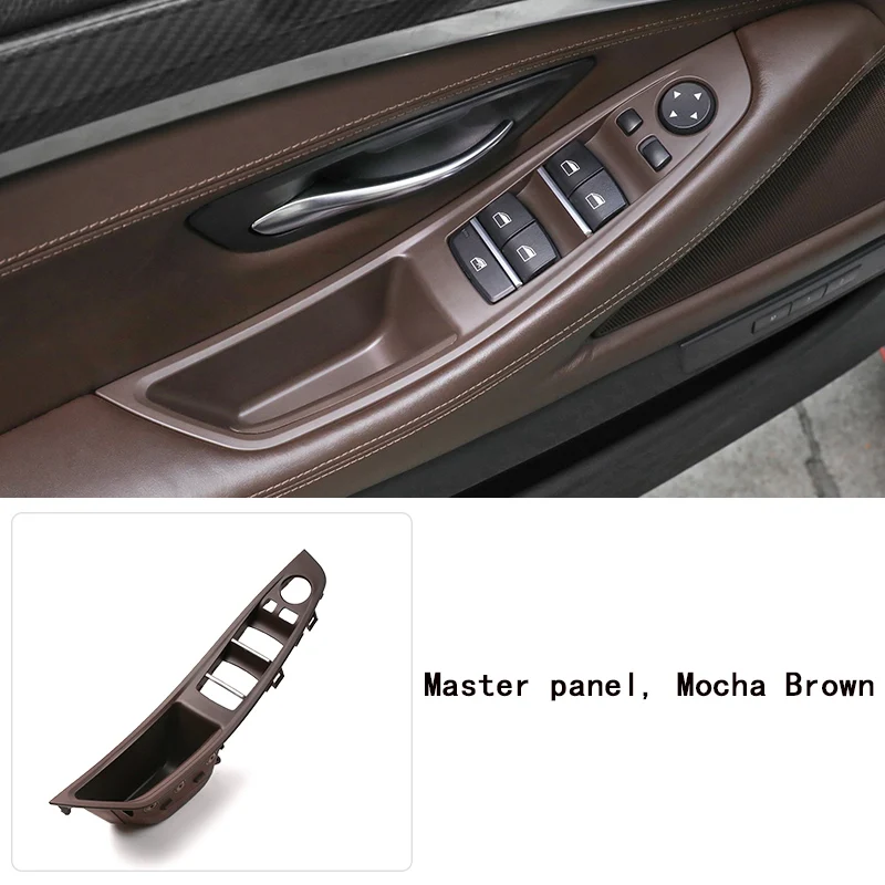 BMW 5 Series F10 F11 Car Interior Door Handle Panel Inner Handle Pull Trim Original Left Hand Drive LHD Grey Beige Black car steering wheel