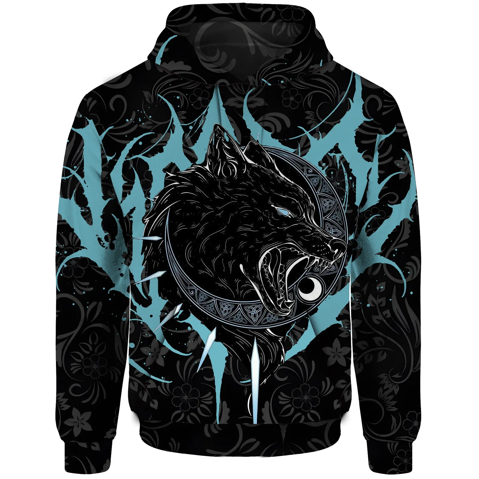 thumbnail image 1 of Sudadera con capucha con estampado 3D de lobo para hombre, ropa informal de otoño, Sudadera con capucha Y2K, jersey con estampado Animal súper genial, 1 of 5