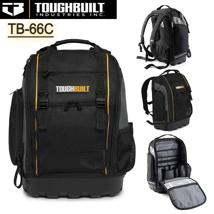 ToughBuilt TB-66C Tool Bag and Backpack Rugged Off-Road Base, for