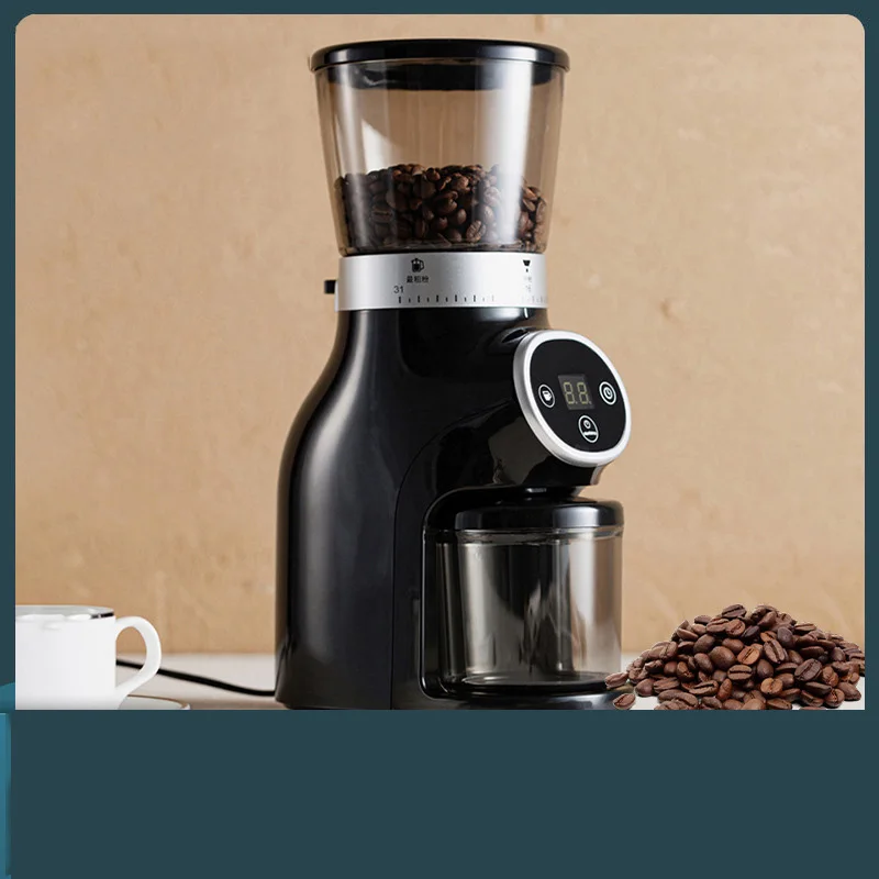 Coffee Grinder 1PC Cone Wheel Smart Batch LCD Digital Display Flavouring Chinese Herbal Italian Coffee Grinder Home Commercial 5