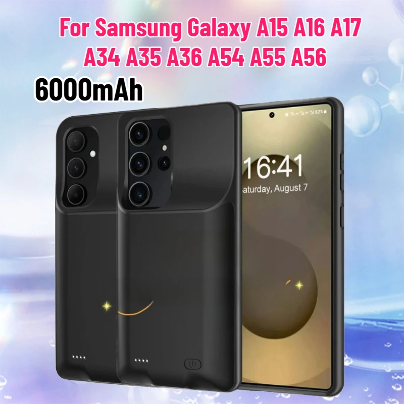 삼성 갤럭시 A15 A16 A17 A34 A35 A36 A54 A55 A56용 6000mAh 배..