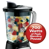 Hamilton Beach Power Elite Multi-Function Blender, 40 fl oz., 700 Watts, Black, New, 58148 2