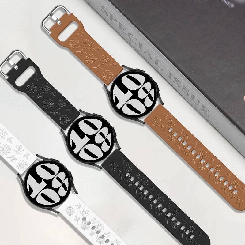 Sunflower Engraved Silicone Band - Universal Fit
