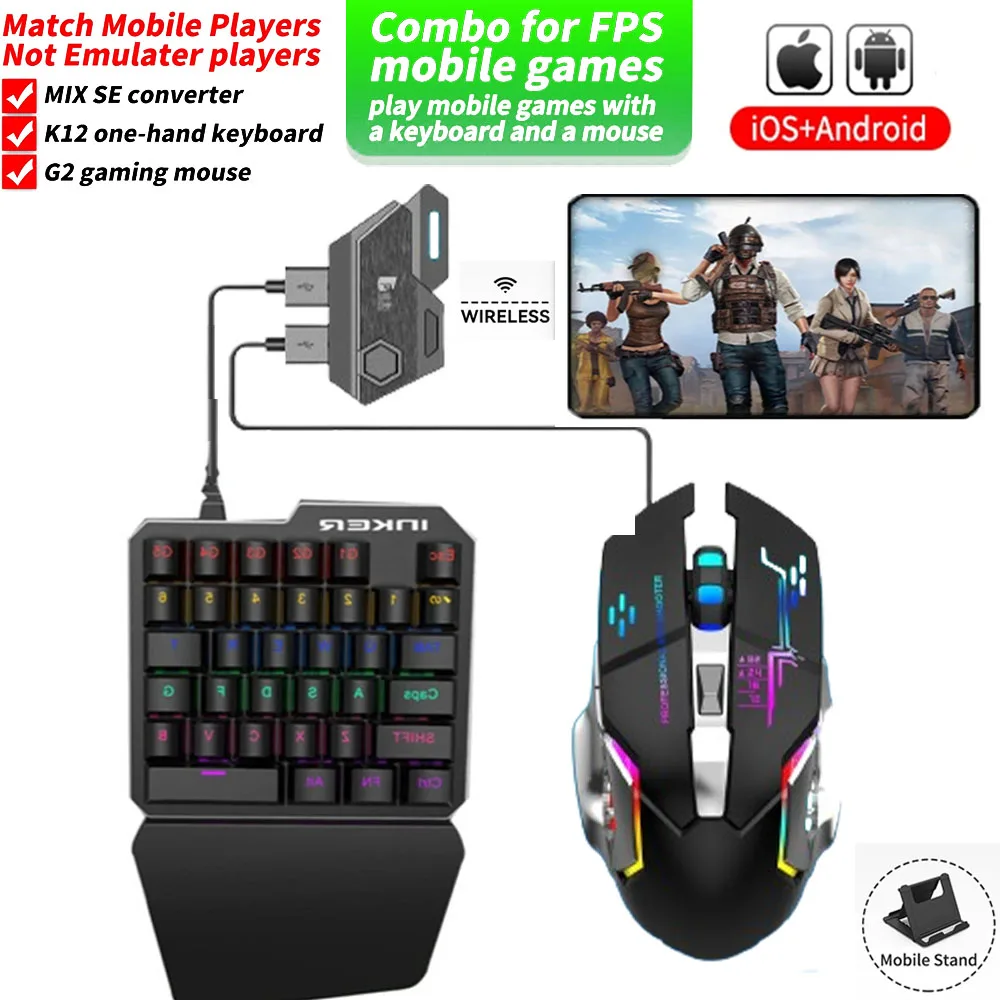 

Professional Game Accessories SE/Elite Mouse & Keyboard Converter Gaming Faster Reaction for Android IOS Mobile PUBG Games