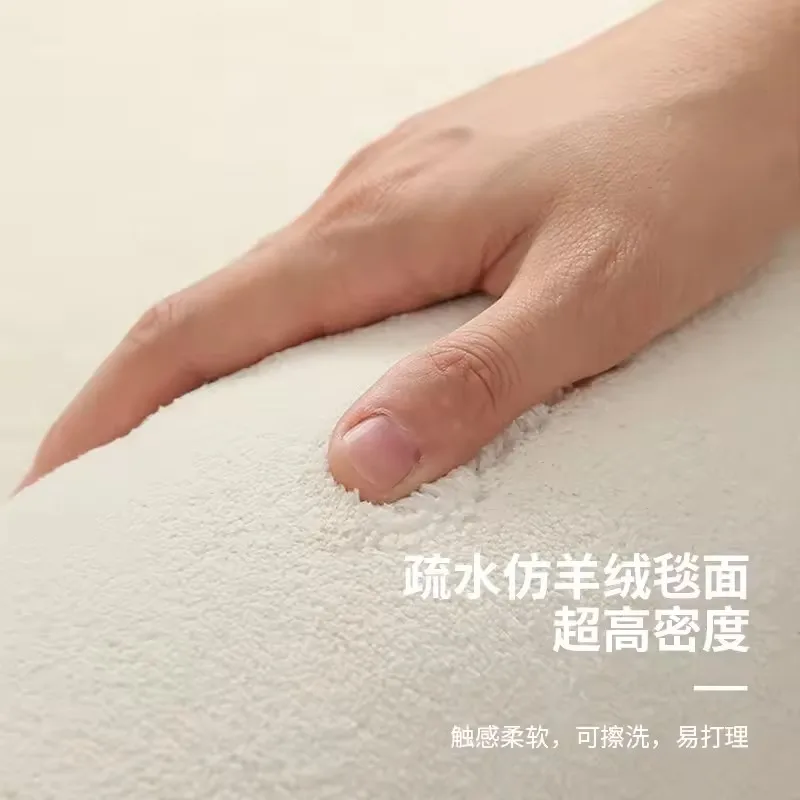 Cream Striped Carpet Luxurious Artistic Living Room Decoration Carpet Comfortable Soft Bedroom Rugs Washable Easy Clean Sofa Rug 5