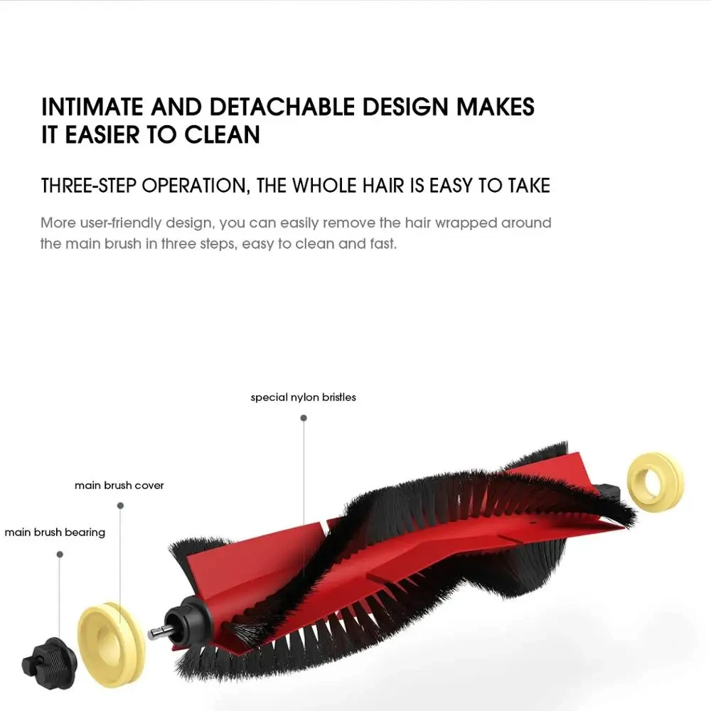 Фото Фильтр HEPA Roborock S5 MAX S50 MAX S55 MAX S6 MAXV, боковая и основная щетки, аксессуары для пылесоса №5