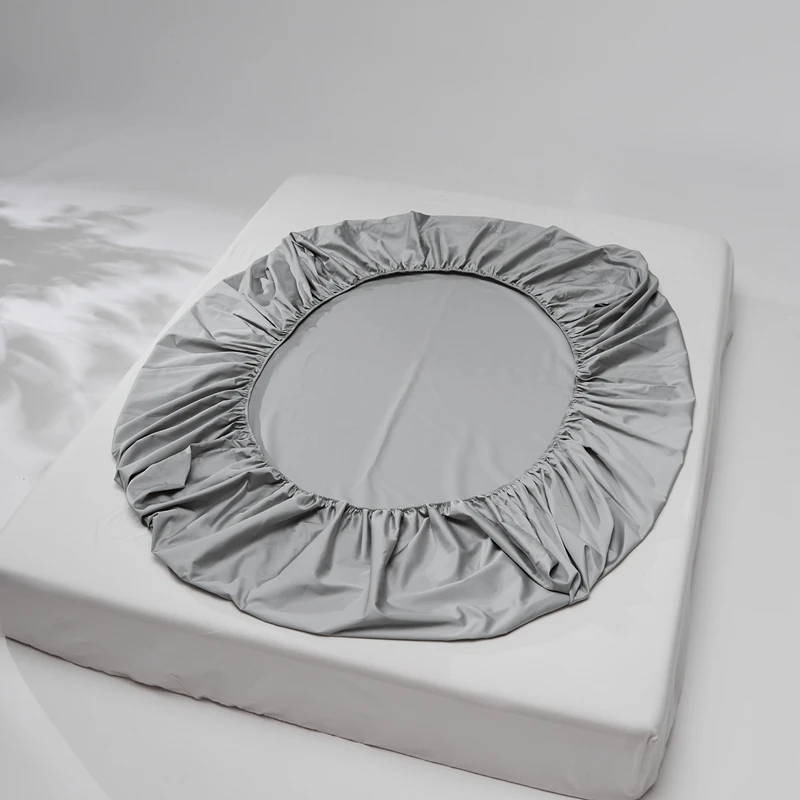 Luxury 800TC Egyptian Cotton Fitted Sheet with Elastic Band High End Mattress Cover for Single Double Queen King Size Bedsheet 4