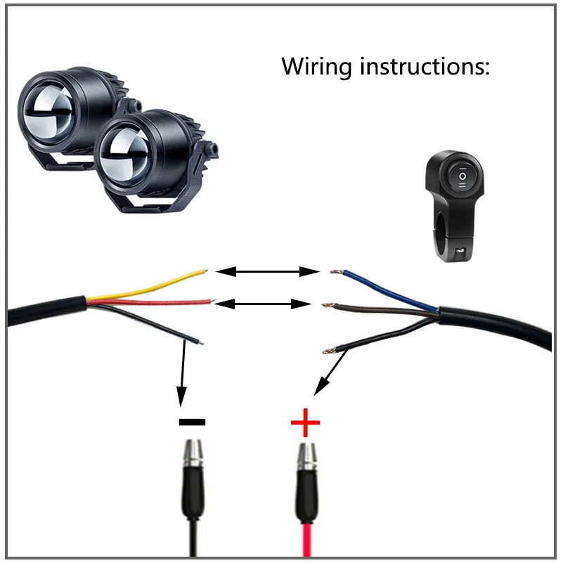 R1200GS Motorcycle LED Fog Lights Auxiliary Assembly  6000K White Spotlight for BMW F850GS F750GS Motorcycle LED Head Light.