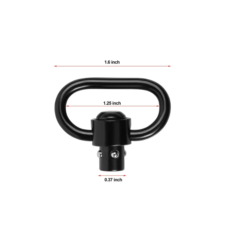 Metal 360degree QD Sling Rail Mount With 1.25Inch Swivel and 20mm Base For Hunting Accessory