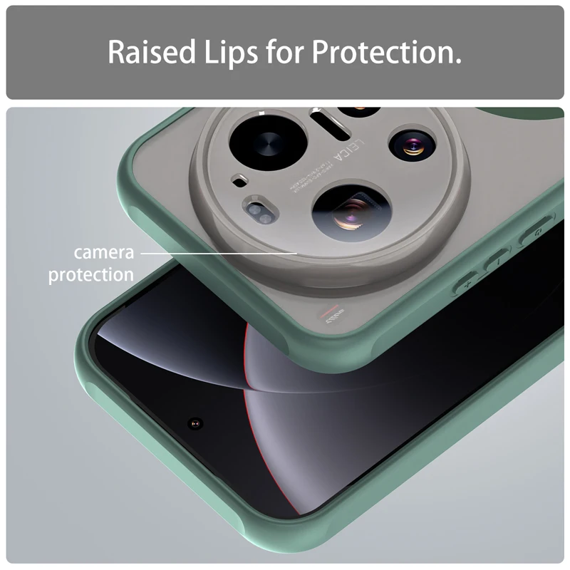 Enhanced Semi-Transparent Frosted Matte Case - Anti-Fingerprint Translucent Cover