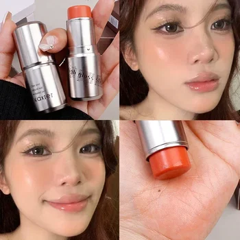 방수 내추럴 롱 래스팅 워터 라이트 블러셔 하이라이트 스틱, 얼굴 컨투어링 루즈 메이크업 화장품, 착용하기 쉬움