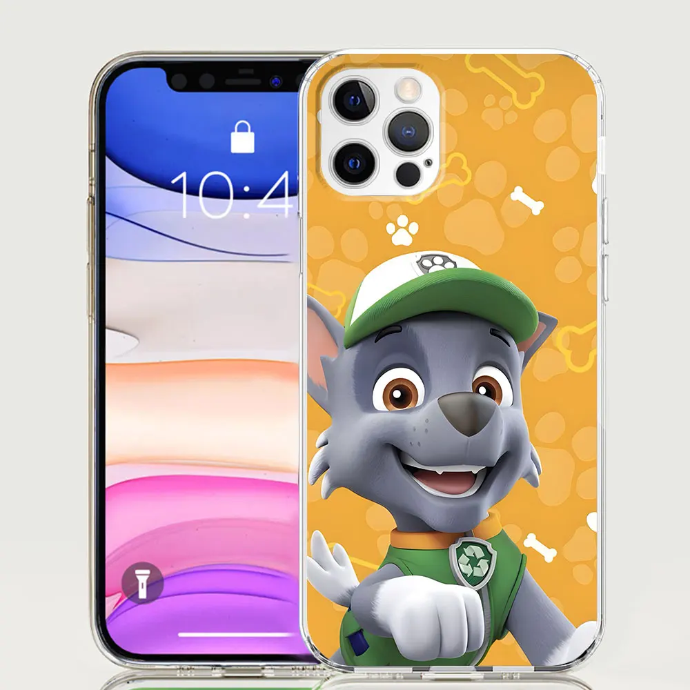thumbnail image 1 of Paws-funda de perro de dibujos animados para móvil, carcasa transparente de TPU para Apple iPhone 11, 13 Mini, 12, 14, 15 Pro Max, 7, 8 Plus, X, XS, XR, 6, 6s, 1 of 5