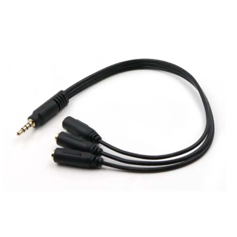 Multi-Headphone Audio Splitter with 3.5mm Jack - 1 Male to 3 Female Adapter