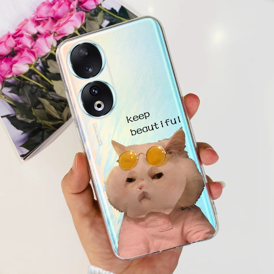 Elegant Flower Butterfly Pattern Soft Silicone TPU Phone Case