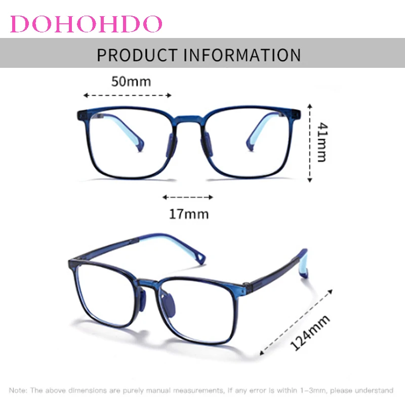 Anti-blue Light Kids TR90 Glasses Children Boys Girls Computer Eye Protection Eyeglasses Ultra Light Frame Kids Glasses Eyewear