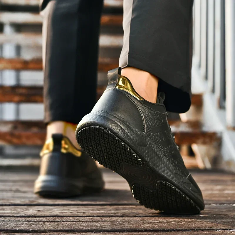 Chef shoes four season new non-slip oil-proof waterproof kitchen work shoes men's fashion casual outdoor breathable sports shoes 5