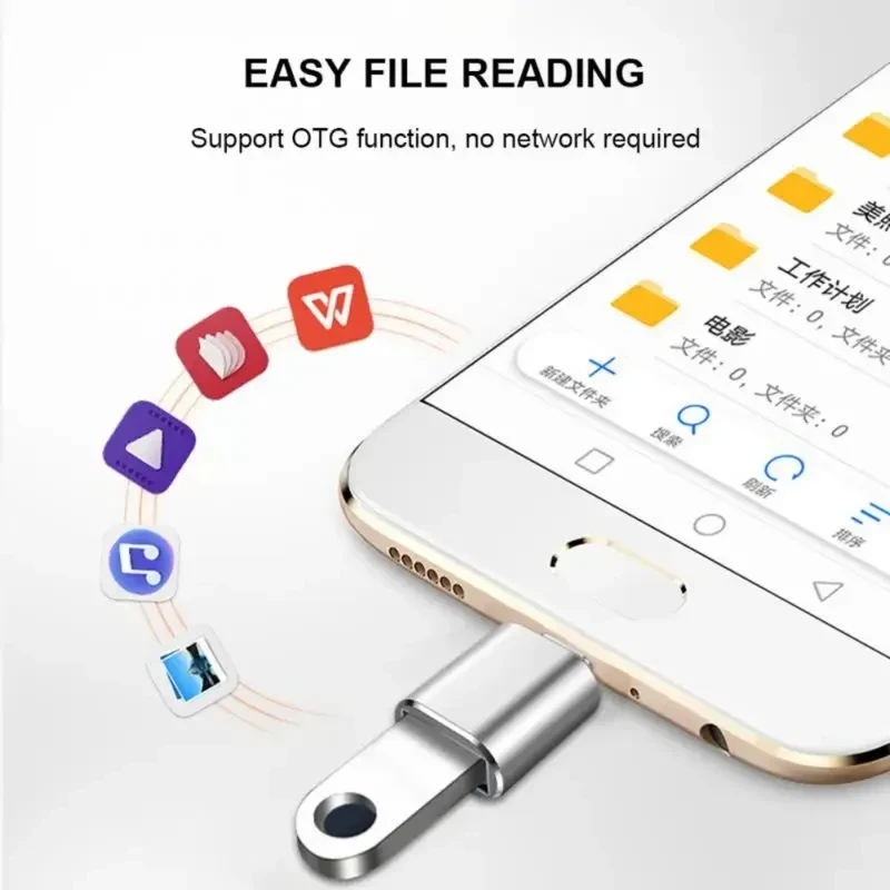1-4개 USB A 타입 수-USB 타입-C 암 어댑터 변환기, 타입 C-USB 3.0 OTG 어댑터 커넥터 (노트북, 휴대폰 데이터 전송용)