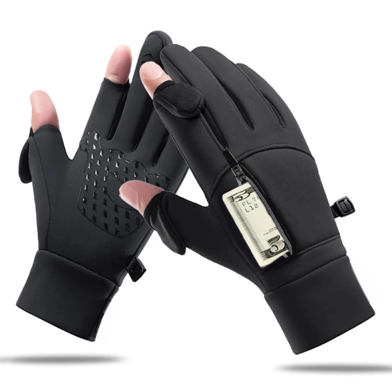 Winter Warm Touch Screen Gloves Outdoor Windproof Waterproof Cold-proof Gloves Men Driving Cycling Fishing Ski Gloves phone touch screen windproof outdoor warm cycling sport gloves for men waterproof skiing mitten winter men s driving black glove