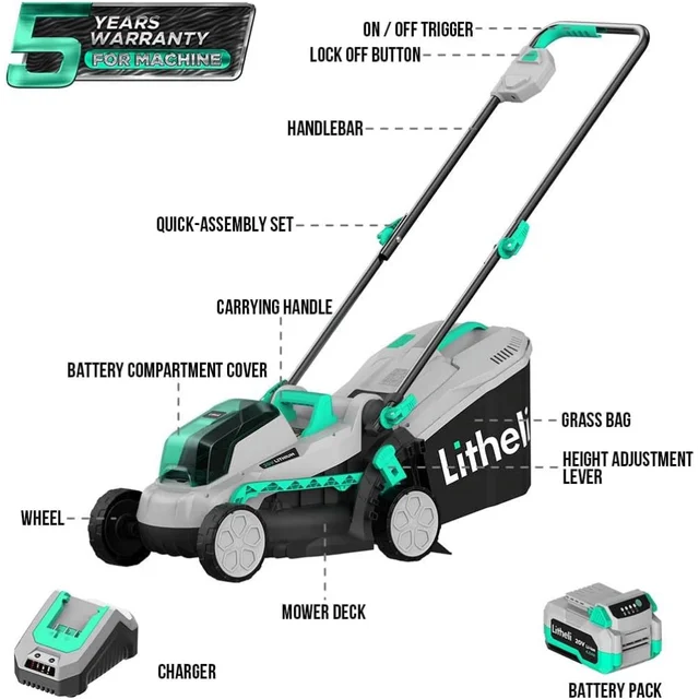 Gas Lawn Mower Battery-Powered Lawn Mowers Best Buy Canada Self