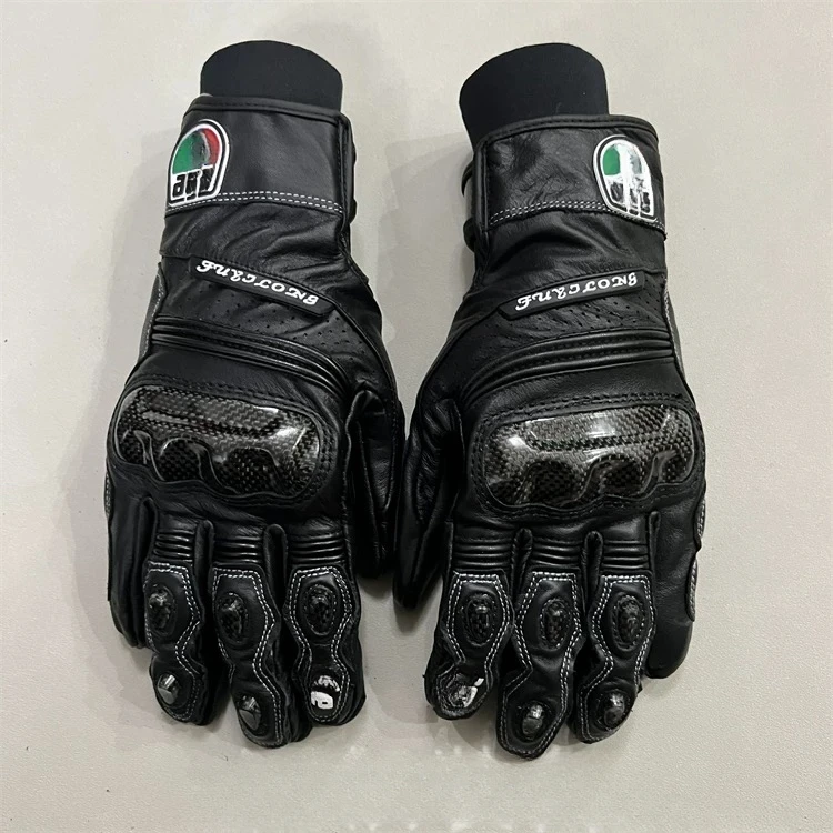 Motocycle Gloves Carbon Fibre Racing Motocross Gloves Hard Knuckle Touchscreen Moto Glove For Dirt Bike Moto Mountai