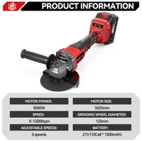 ONEVAN 125MM meuleuse d'angle électrique sans brosse 2in1 polissage 3000W M14 Cutter métal bois outil électrique pour Makita 18V batterie broche 2