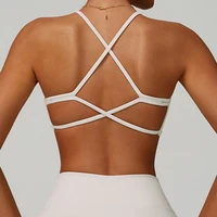 Gym Bras Cross Shoulder Straps Sports Underwear Anti-Sweat Fitness Top Women Yoga Bra Shockproof Crop Top Push Up Workout Tops - Image 6