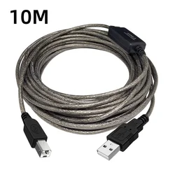 High - Speed USB 2.0 Type - B Cable with Active Repeater and Enhanced Connectivity (10M Active cable)