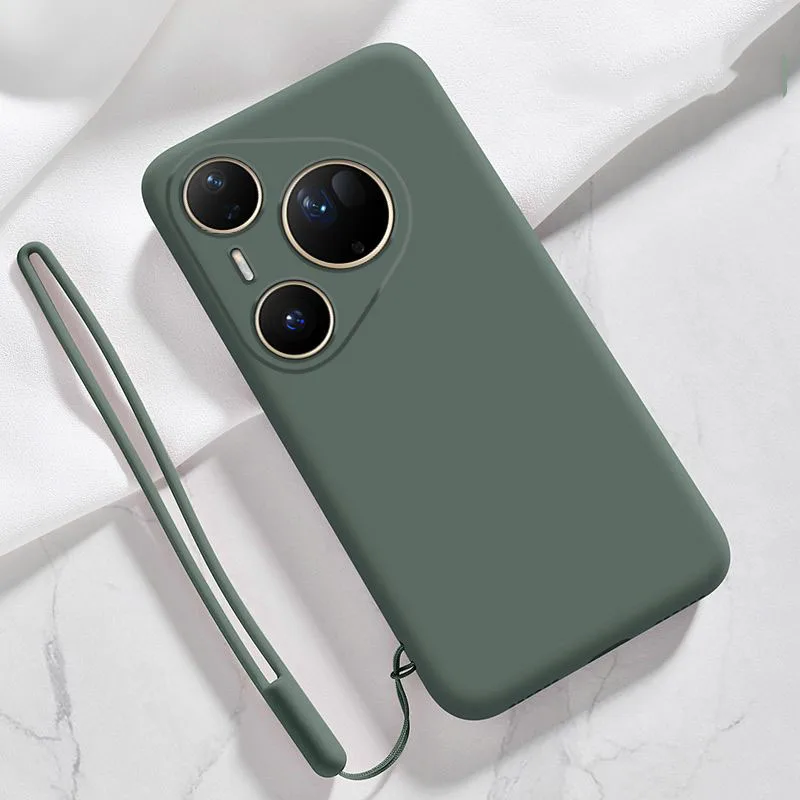Liquid Silicone Phone Case with Hand Strap for Huawei Pura 80 Series