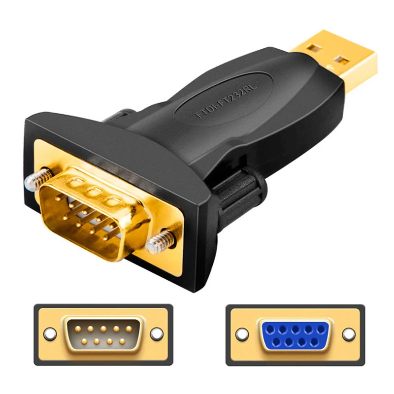

USB 2.0 to RS232 Male Female Converter 9 Pin Adaptor Serial Cable For Win7/8 PL2303 DB9 Plug Adapter Computer Connctor