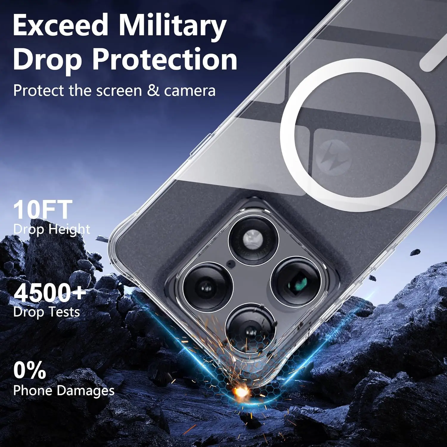 Reinforced Corners Soft TPU Wireless Charging Phone Case