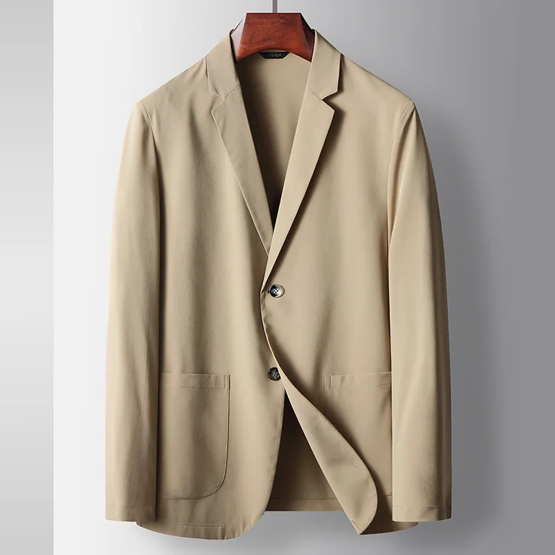 

L-Leisure suit men senior professional slim business ice silk spring summer suit