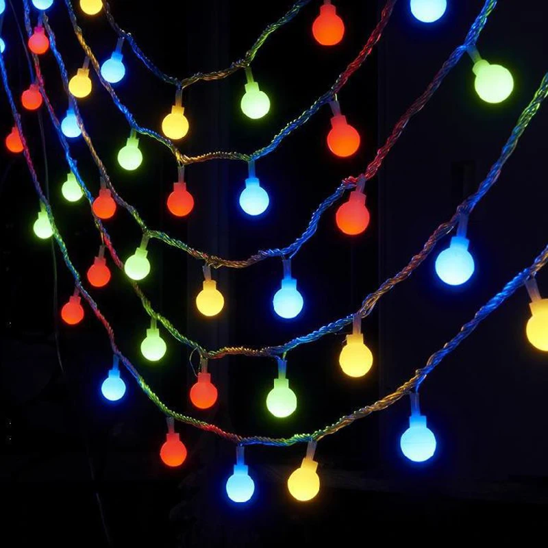 thumbnail image 1 of Guirnaldas de luces navideñas con forma de estrella y copo de nieve de 10 m, 20 m y 30 m para exteriores, para decoración de habitaciones, bodas, fiestas y Año Nuevo, 1 of 4
