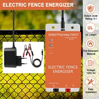 5KM Electronic Pulse Fence Energizer 5 Mile Controller for Animals Dogs Livestock Pasture Poultry 0.3 Joules Electric Shepherd 2
