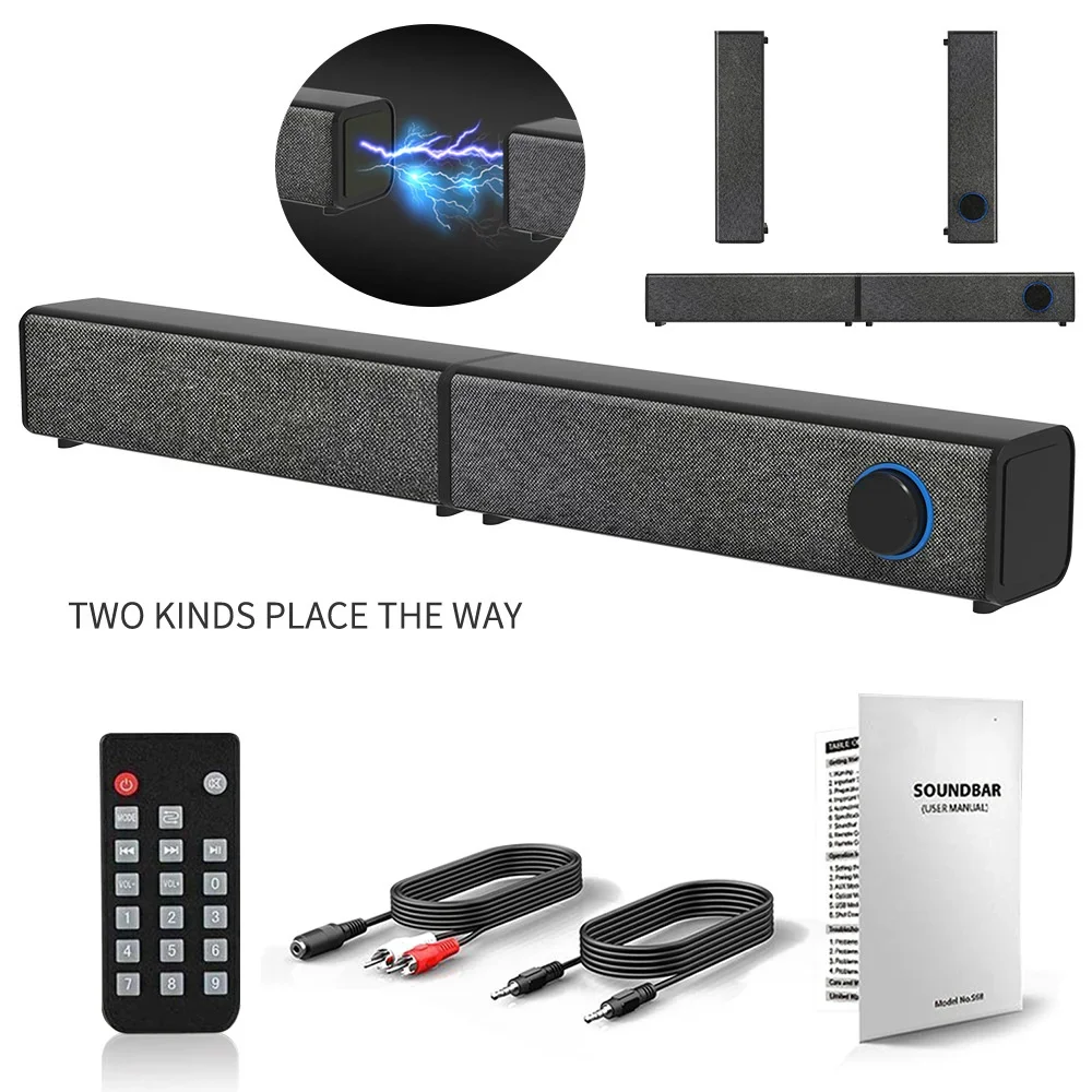 

Bluetooth Speaker Home Theater Subwoofer Infrared Remote Control TV Soundbar Portable Radio Echo Wall Amplifier Music Center